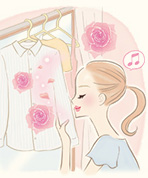 部屋干しも心地よく楽しめます